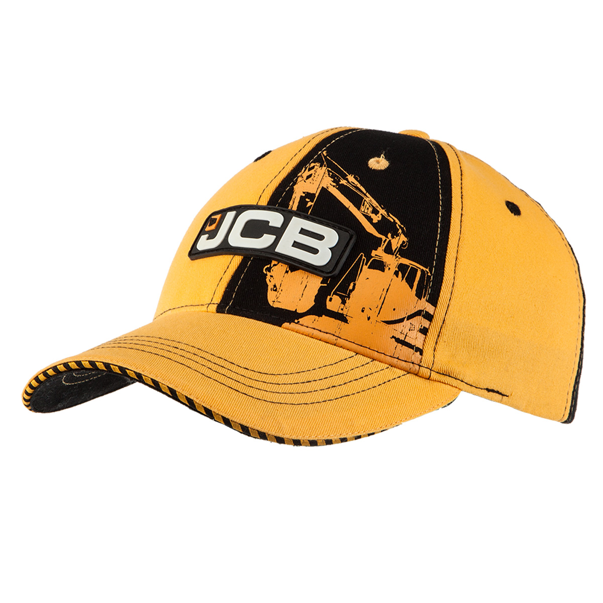 Kids Black Yellow cap JCB Merchandise